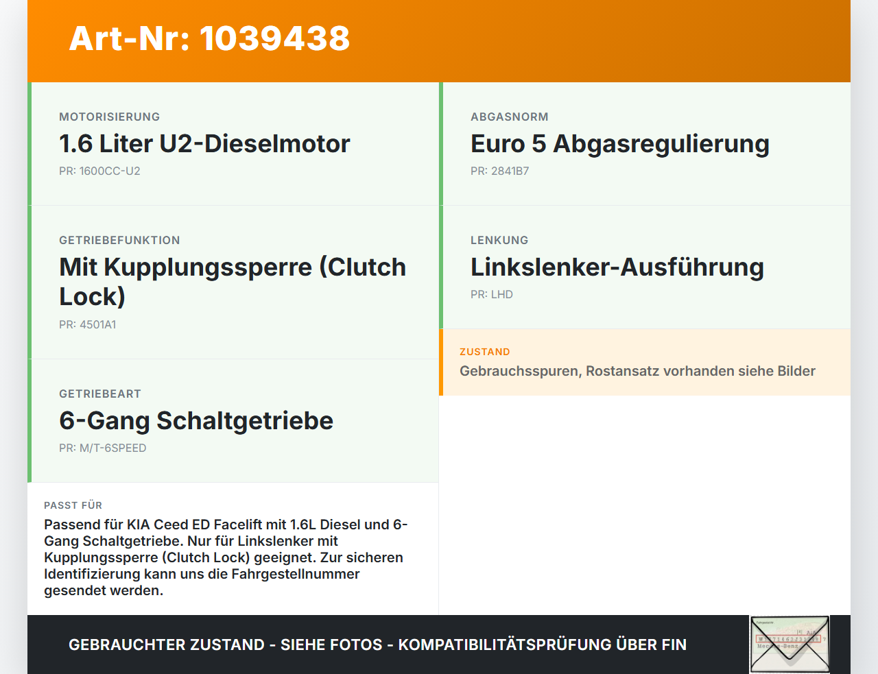 KIA Ceed ED 09-13 1,6 66KW Kupplungszylinder Geber Geberzylinder KIA Ceed ED 09-13 31.10.2011 gebraucht Vorschau 3