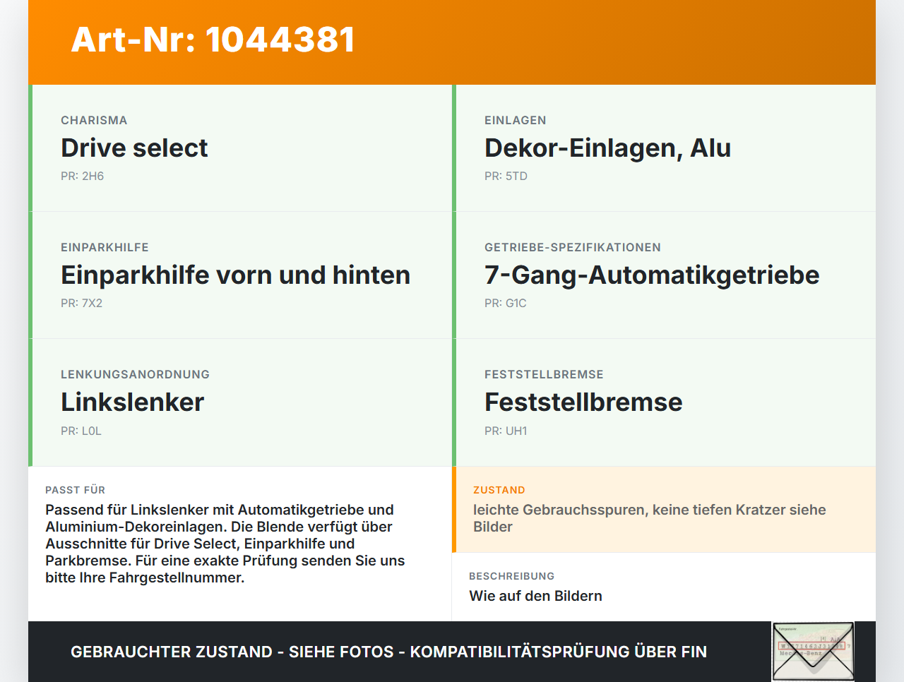 Audi A3 8V 8VS 16-20 Blende mit Schaltern Audi A3 8V 8VS 16-20 18.12.2019 8V1713463B gebraucht Vorschau 3