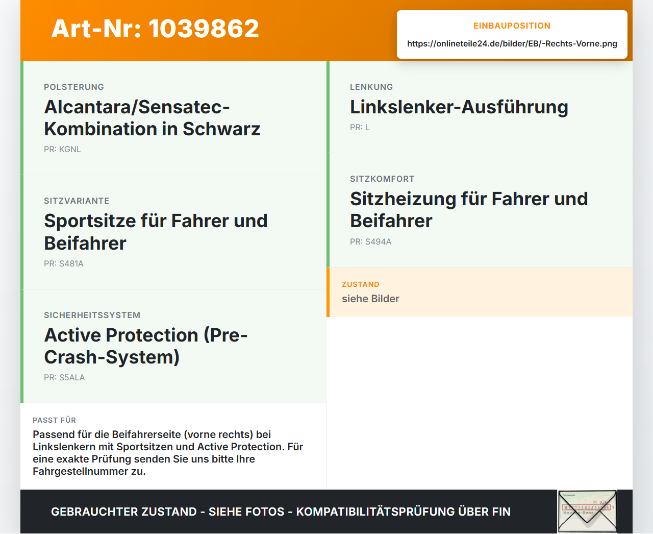 BMW G21 320dx 3er 19-22 Kombi Gurtschloss Rechts Vorne BMW G21 320dx 3er 19-22 17.09.2020 7414301 72117414301... Vorschau 3