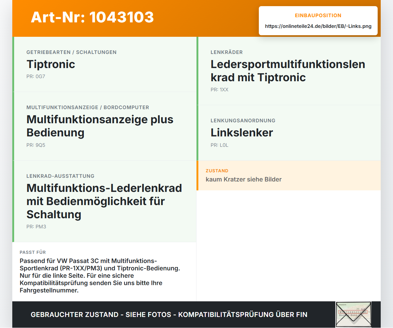 VW Passat 3C B6 05-10 Lenkradschalter Multifunktionstasten Lenkrad Schalter Links VW Passat 3C B6 05-10 07.12.2006... Vorschau 3