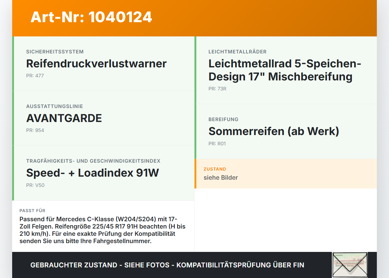 Mercedes W204 S204 C250 07-14 2 x Reifen Winterreifen Dunlop 225/45R17 91 H Mercedes W204 S204 C250 07-14... Vorschau 3