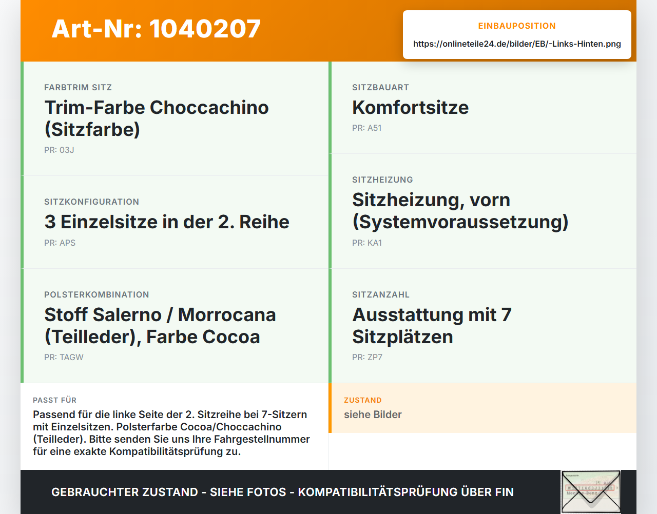 Opel Zafira C 11-16 Sitz Zusatzsitz 2. Reihe Links Hinten Opel Zafira C 11-16 16.10.2014 gebraucht Vorschau 3