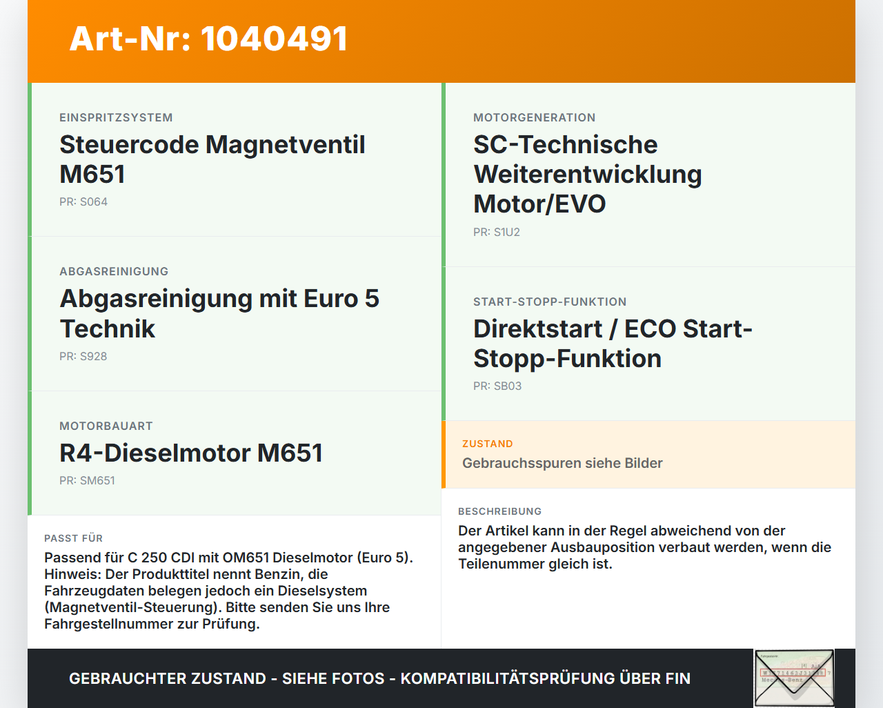 Mercedes W204 S204 C250 07-14 CDI 2,2 150KW Injektor Einspritzdüse Einspritzventil Benzin Mercedes W204 S204 C250... Vorschau 3