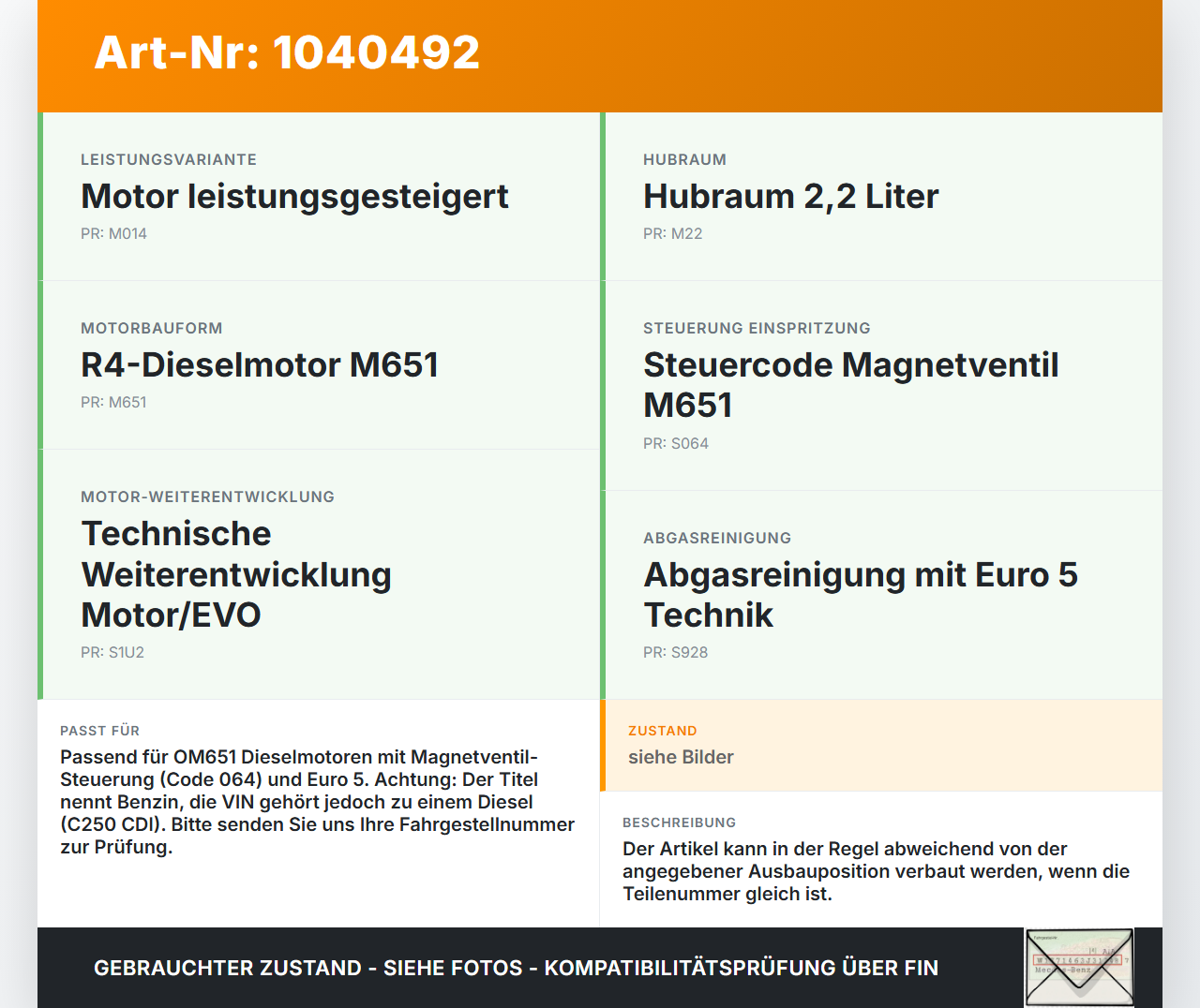 Mercedes W204 S204 C250 07-14 CDI 2,2 150KW Injektor Einspritzdüse Einspritzventil Benzin Mercedes W204 S204 C250... Vorschau 3