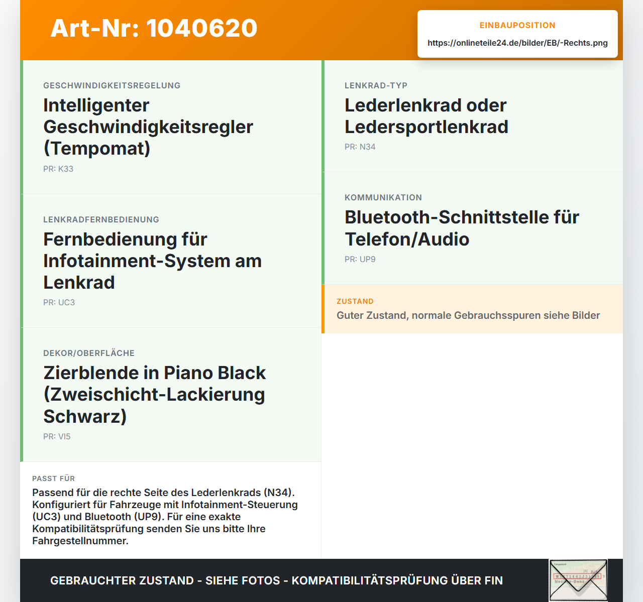 Opel Zafira C 11-16 Lenkradschalter Multifunktionstasten Lenkrad Schalter Rechts Opel Zafira C 11-16 16.10.2014... Vorschau 3