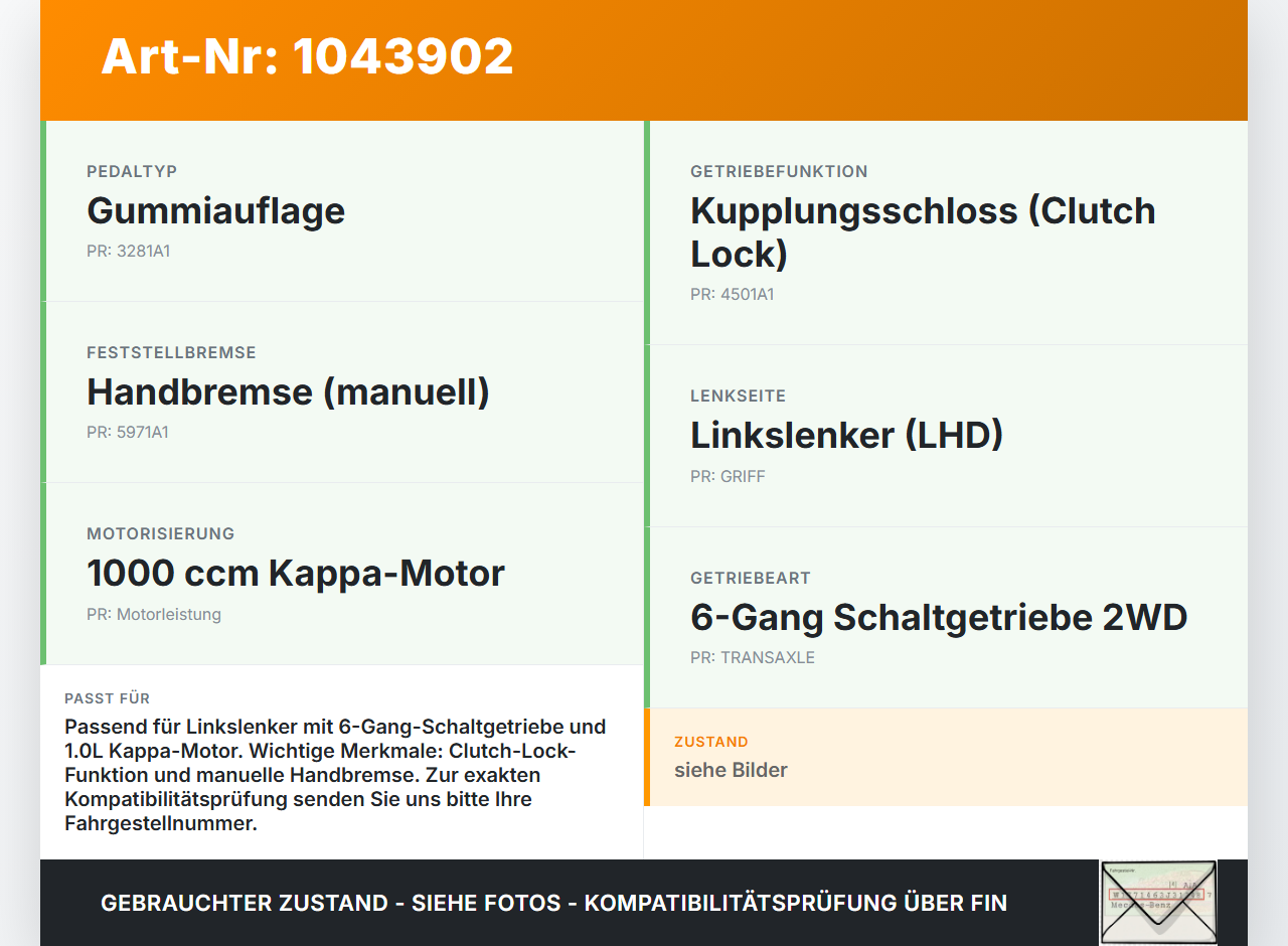 Hyundai I30 PD 20-25 1,0 88KW Kupplungszylinder Geber Geberzylinder Hyundai I30 PD 20-25 03.11.2017 41600G-4100... Vorschau 3