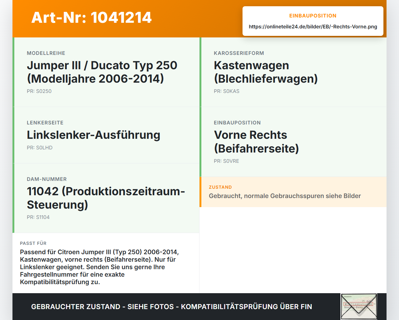 Jumper Ducato 250 06-14 Kasten Türfangband Türbremse Türanschlag Rechts Vorne Jumper Ducato 250 06-14 20.04.2007... Vorschau 3
