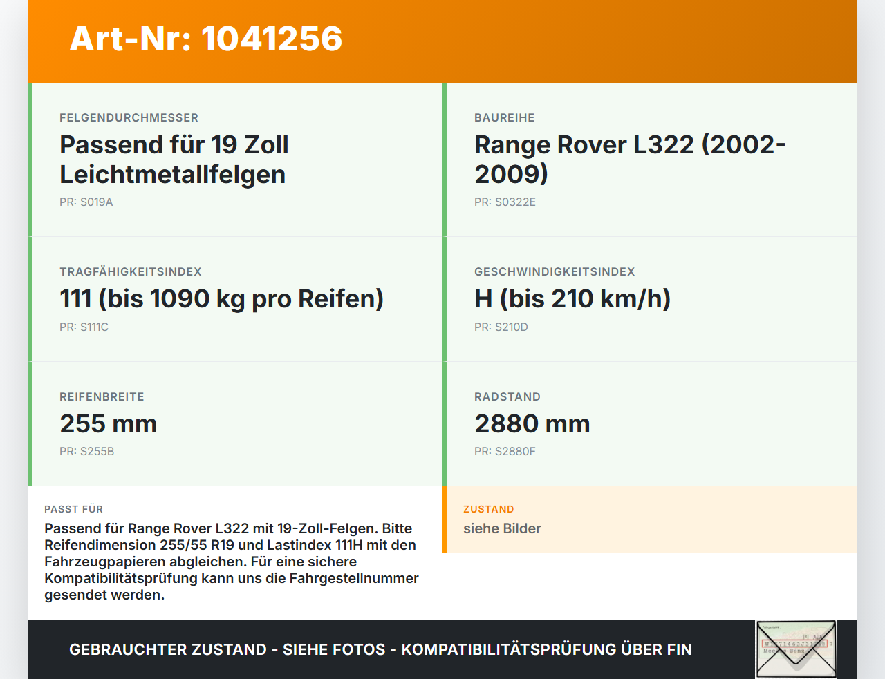 Land Range Rover III L322 02-06 2 x Reifen Winterreifen Powertrac 255/55R19 111 H Land Range Rover III L322 02-06... Vorschau 3