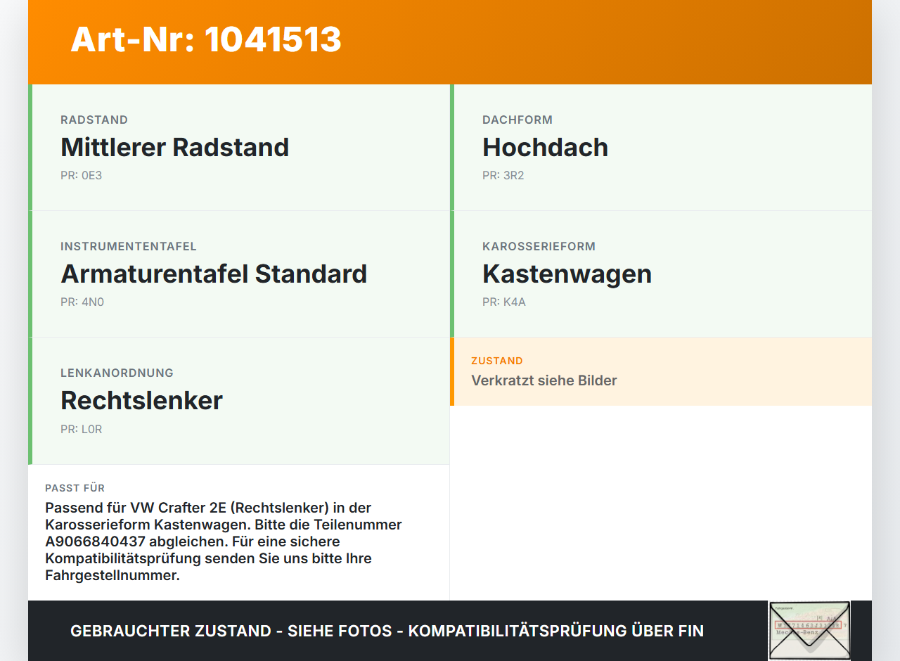 VW Crafter 2E 35 11-16 Blende Innen Deckel für Arbeitsschacht VW Crafter 2E 35 11-16 07.10.2016 A9066840437 gebraucht Vorschau 3