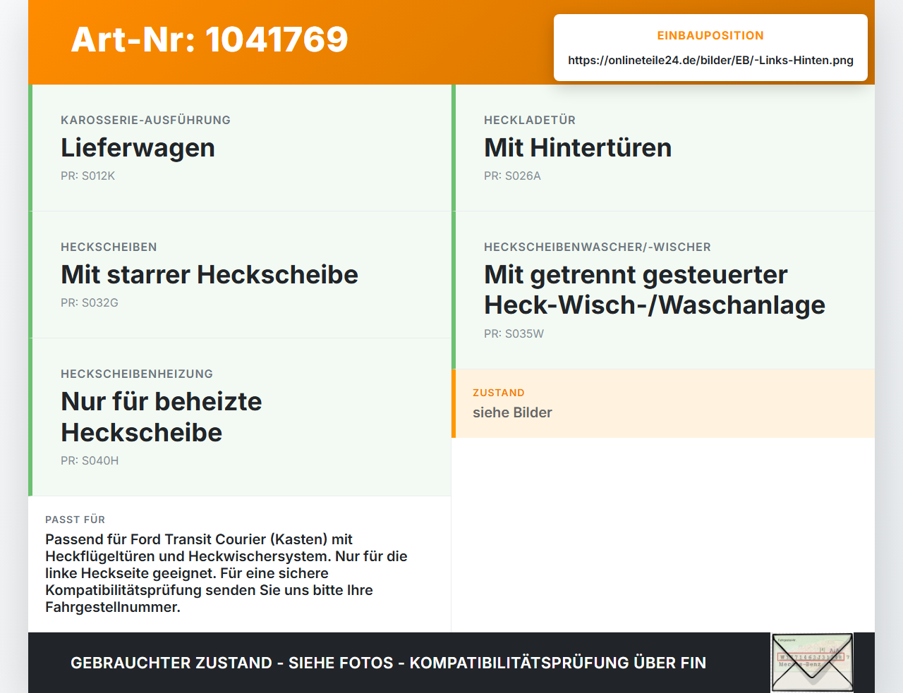 Ford Transit Courier 14-18 Kasten Wischermotor Hinten Heckwischermotor Links Ford Transit Courier 14-18 04.07.2014... Vorschau 3