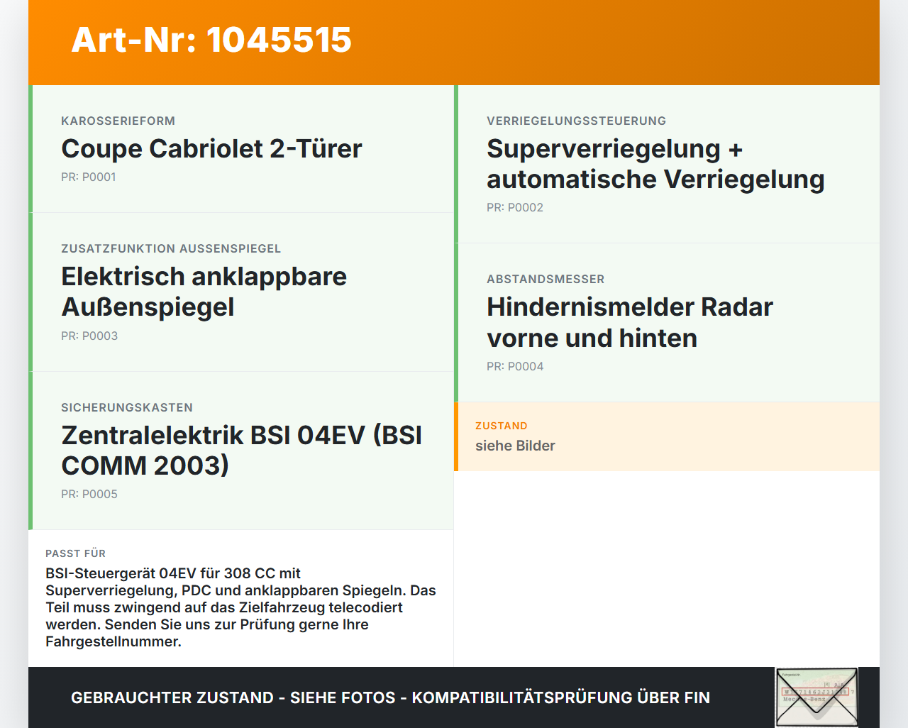 Peugeot 308 I CC 11-15 Steuergerät Sicherungskasten Zentralelektrik BSI 04EV Peugeot 308 I CC 11-15 20.04.2012... Vorschau 3