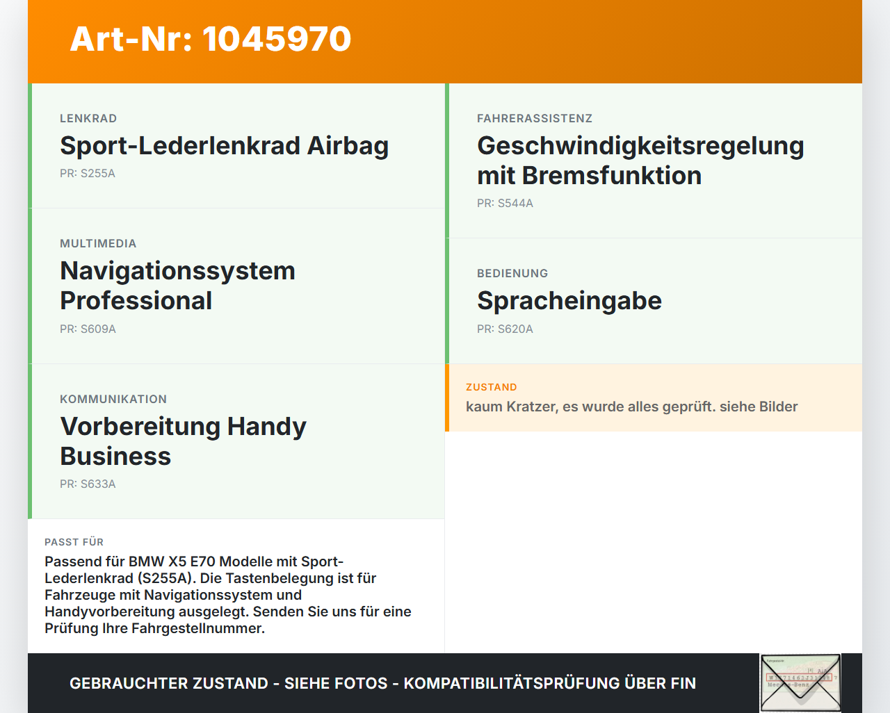 BMW X5 35d E70 06-10 Lenkradschalter Multifunktionstasten Schalter für Lenkrad BMW X5 35d E70 06-10 16.06.2009... Vorschau 3