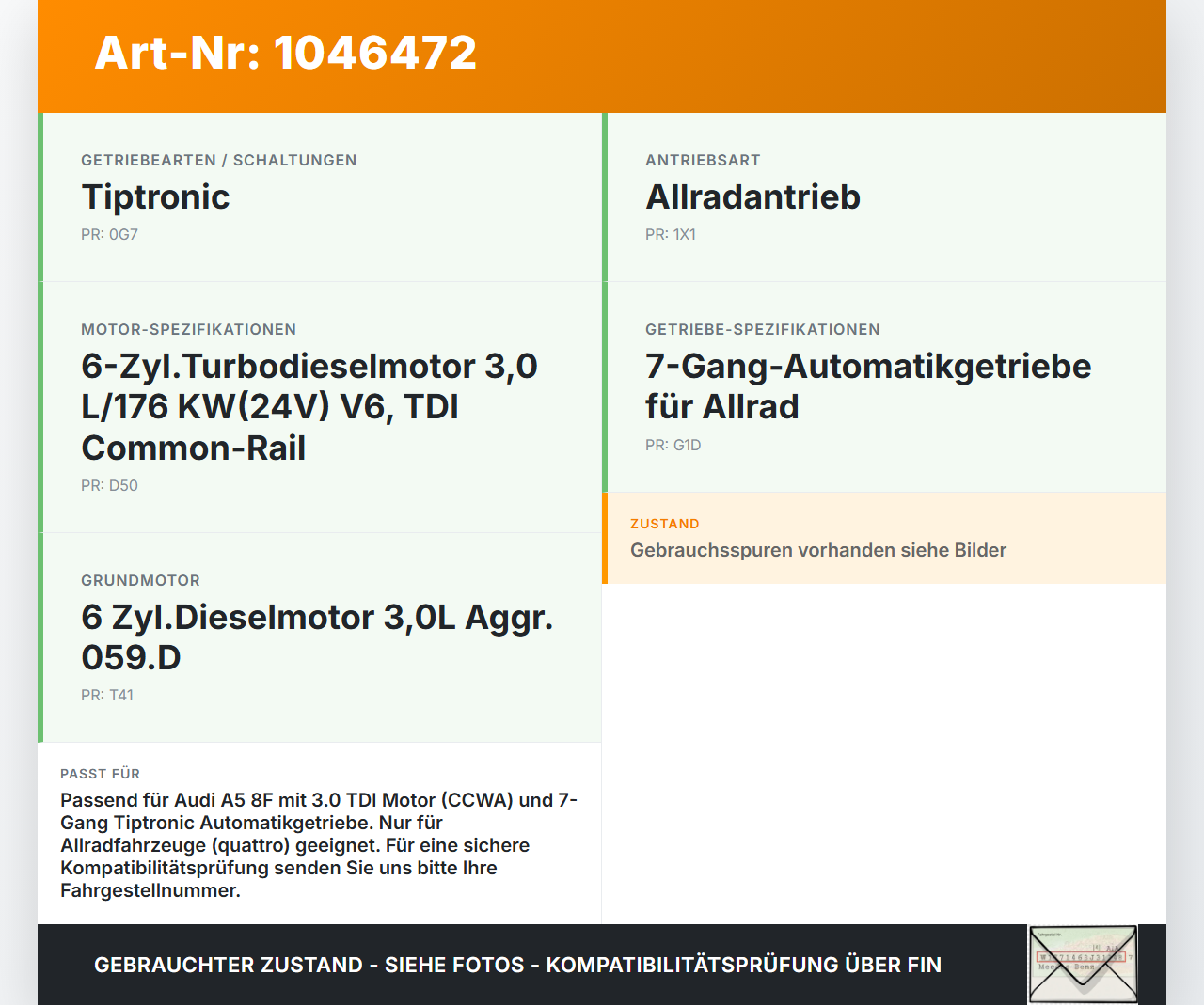 Audi A5 8F Cabrio 09-12 TDI 3,0 176KW CCWA Schwungscheibe Schwungrad 280MM Audi A5 8F Cabrio 09-12 25.08.2011... Vorschau 3
