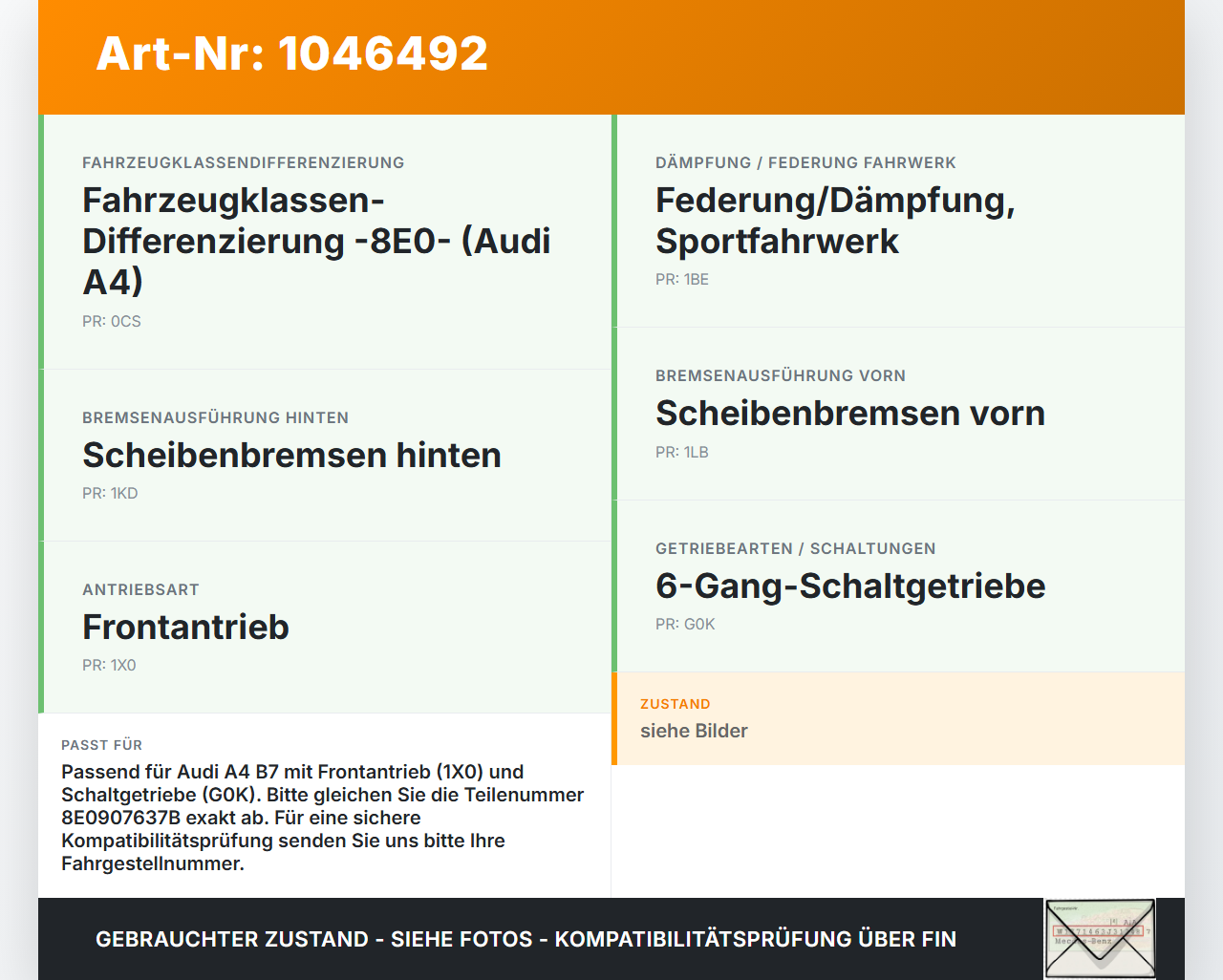Audi A4 8E B7 04-08 Kombi ESP Sensor Duosensor Steuergerät Audi A4 8E B7 04-08 12.07.2006 8E0907637B gebraucht Vorschau 3