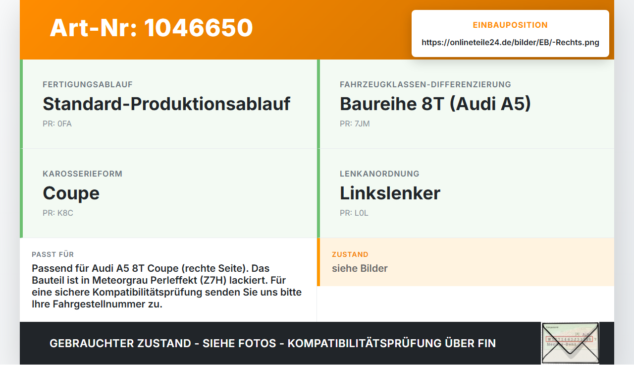 Audi A5 8T S-Line 07-12 Coupe Scharnier Motorhaube Motorhaubenscharnier Rechts Audi A5 8T S-Line 07-12 24.06.2009... Vorschau 3