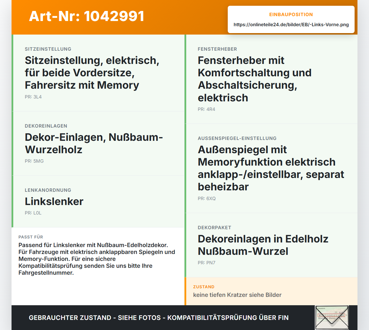 VW Passat 3C B6 05-10 Kombi Blende Innen Einbaurahmen für Fensterheberschalter Links Vorne VW Passat 3C B6 05-10... Vorschau 3