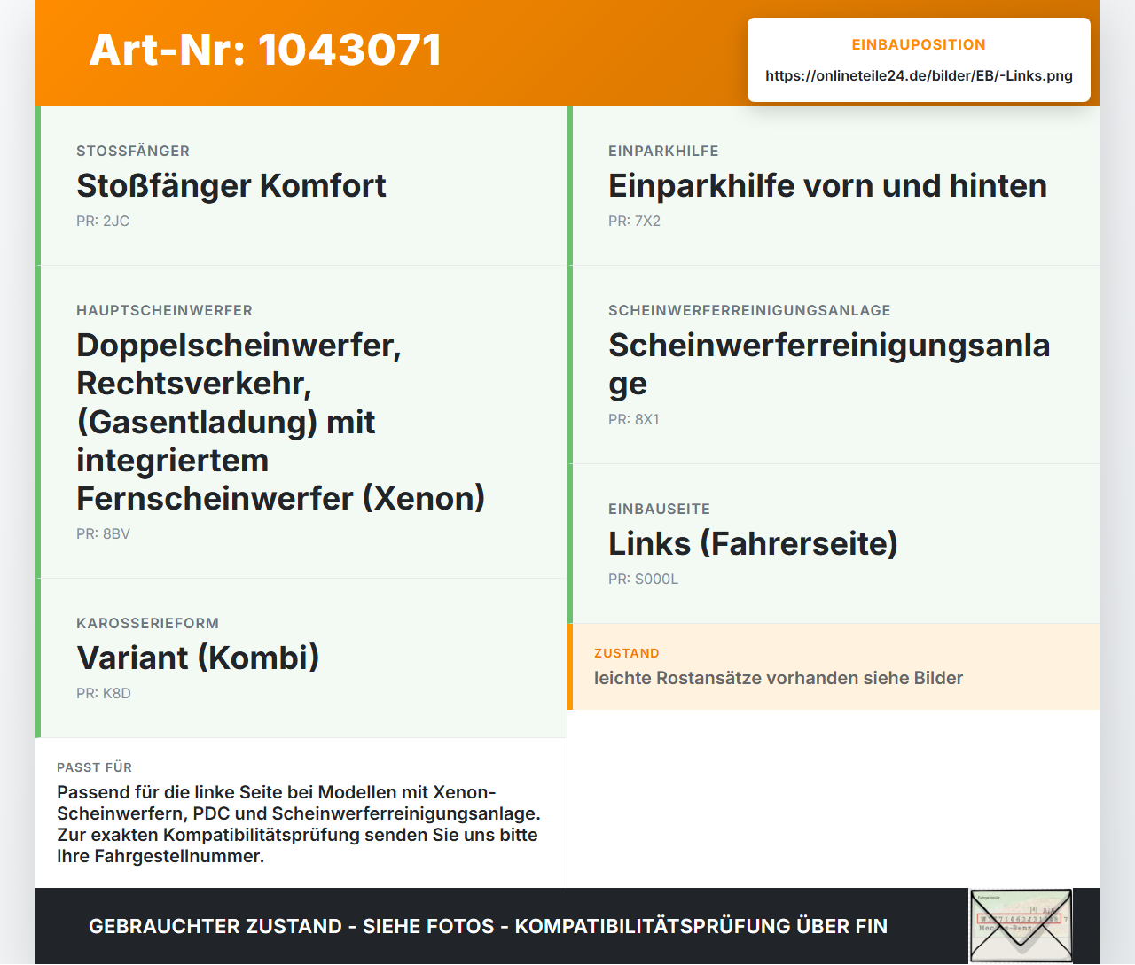 VW Passat 3C B6 05-10 Fronthalter Träger Verbinder Links VW Passat 3C B6 05-10 07.12.2006 3C0821141 gebraucht Vorschau 3