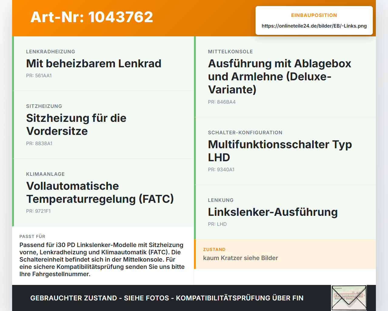Hyundai I30 PD 20-25 Schalter Regler für Sitzheizung Links Lenkradheizung Hyundai I30 PD 20-25 03.11.2017... Vorschau 3