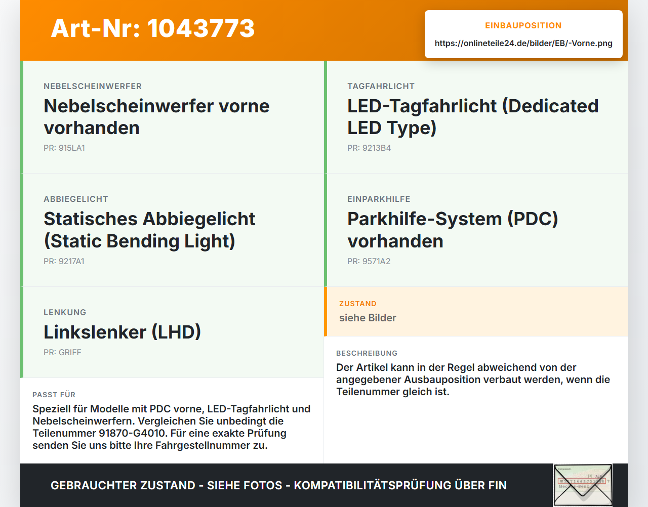 Hyundai I30 PD 20-25 PDC Kabelbaum Leitungssatz Vorne Hyundai I30 PD 20-25 03.11.2017 91870-G4010 gebraucht Vorschau 3