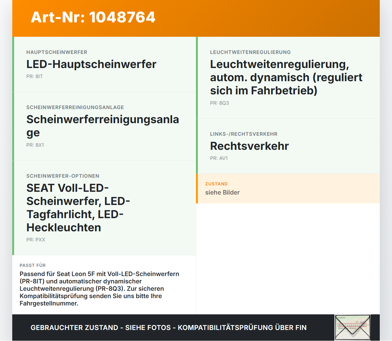 Seat Leon 5F 12-16 LWR Steuergerät Leuchtweitenregulierung Modul Seat Leon 5F 12-16 17.12.2015 5Q0907357 gebraucht Vorschau 3