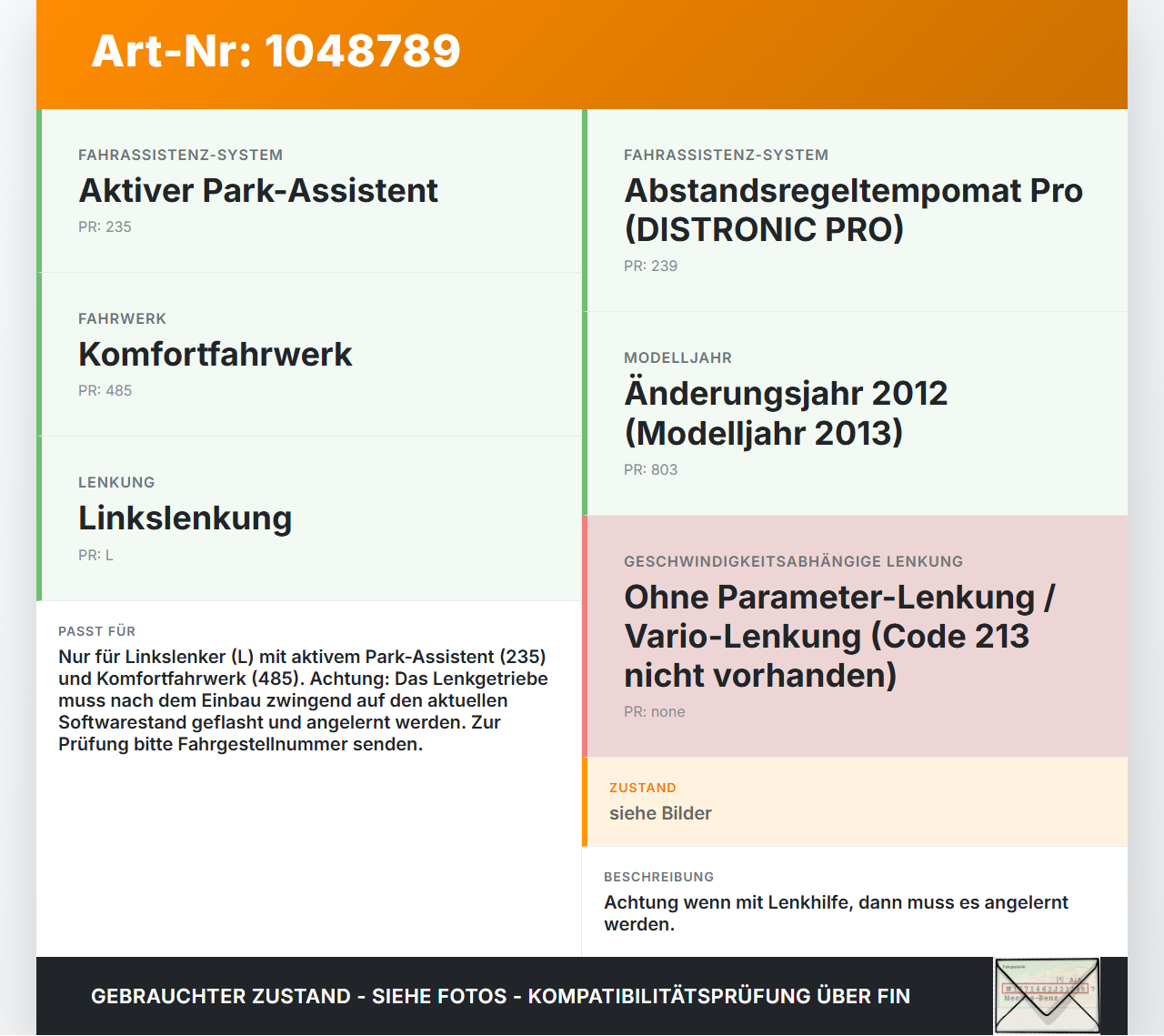 Mercedes W176 A200 12-15 Lenkgetriebe Servolenkung Mercedes W176 A200 12-15 05.11.2012 A2464605200 A246460520... Vorschau 3