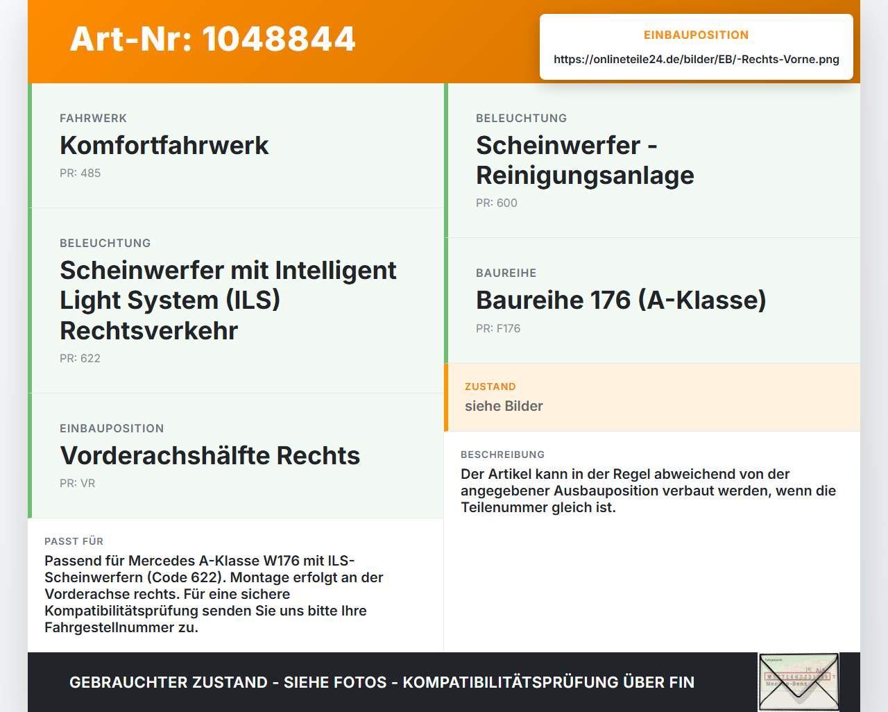 Mercedes W176 A200 12-15 Niveausensor Xenon LWR Sensor Vorne Rechts Mercedes W176 A200 12-15 05.11.2012 A0045429918... Vorschau 3