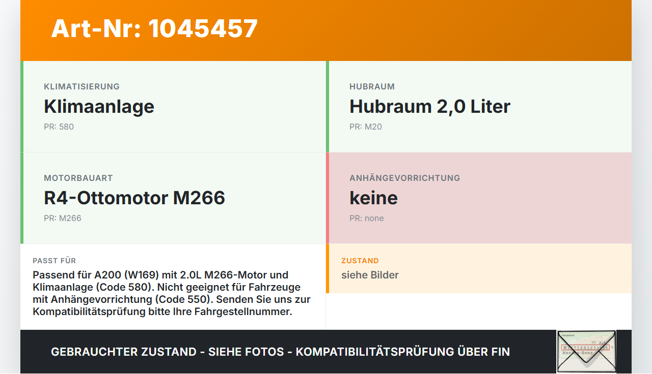Mercedes A200 W169 04-08 2,1 85KW Lüfter Ventilator f. Kühler Mercedes A200 W169 04-08 12.08.2005 1137328300... Vorschau 3