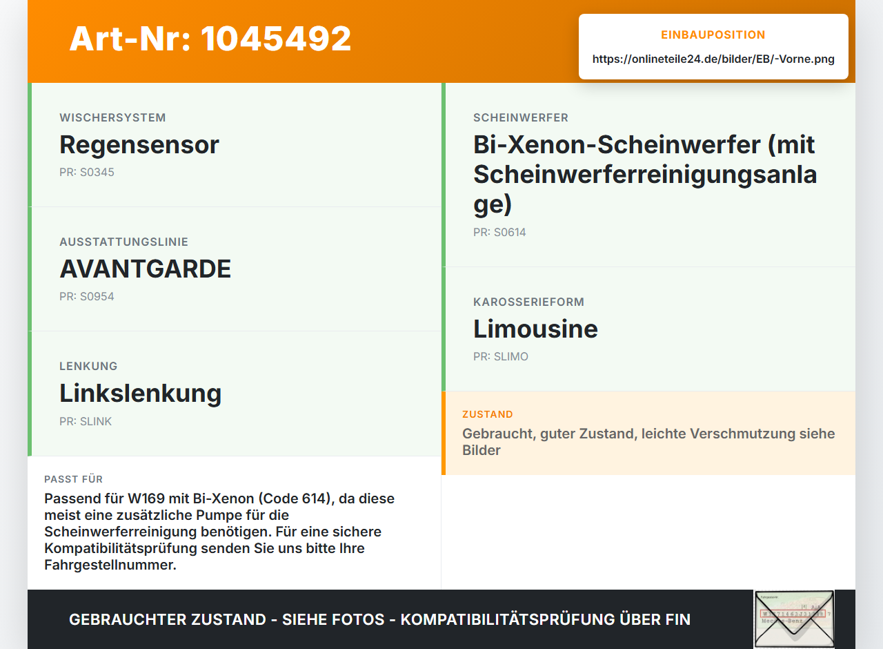 Mercedes A200 W169 04-08 Waschwasserpumpe Wischwasserpumpe Waschpumpe Vorne Mercedes A200 W169 04-08 12.08.2005... Vorschau 3