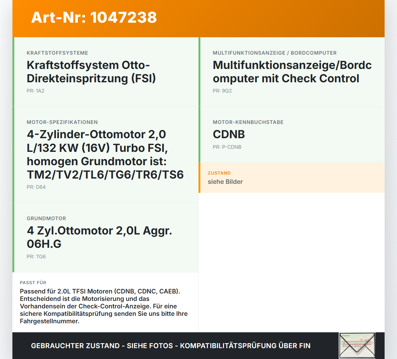 Audi A5 8T S-Line 07-12 2,0 132KW CDNB Ölstandssensor Sensor für Öl Ölsensor Audi A5 8T S-Line 07-12 24.06.2009... Vorschau 3