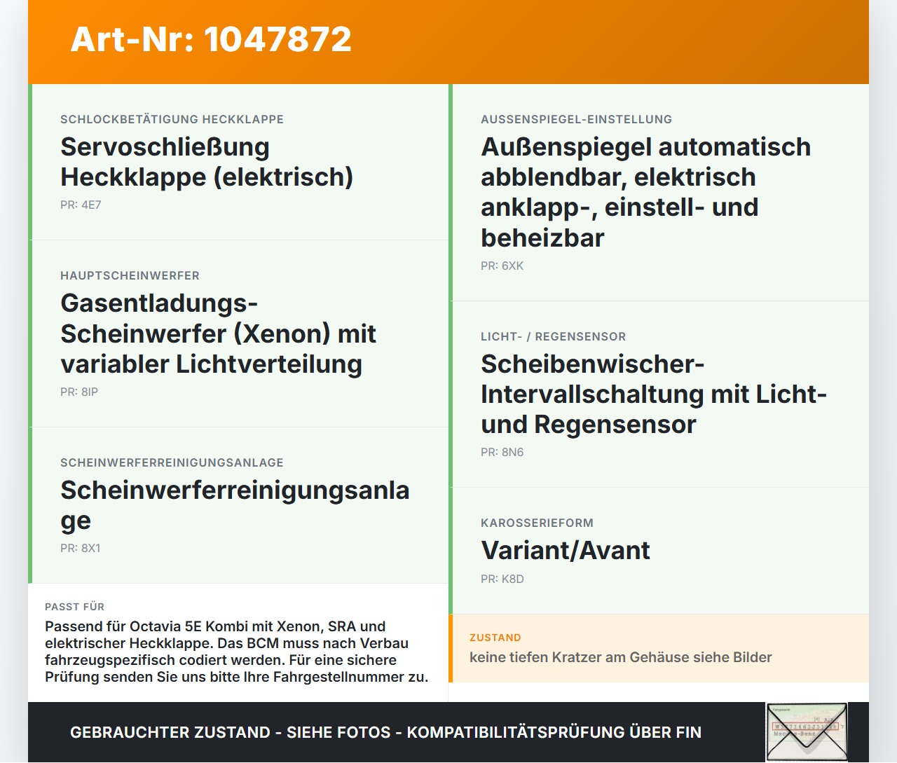 Skoda Octavia VRS III 5E 12-16 SG Steuergerät für Karosserie MQB BCM Skoda Octavia VRS III 5E 12-16 18.12.2014... Vorschau 3