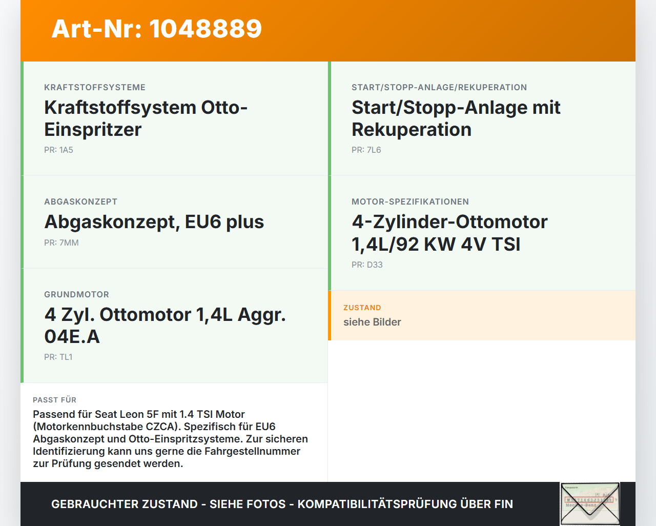 Seat Leon 5F 12-16 TSI 1,4 80KW Hochdruck Leitung Kraftstoffleitung Seat Leon 5F 12-16 17.12.2015 04E130241N gebraucht Vorschau 3