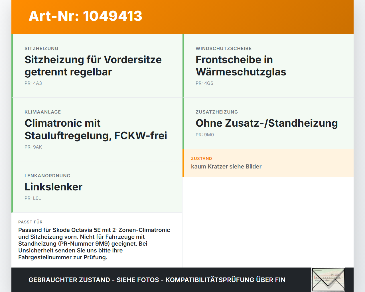 Skoda Octavia III 5E 12-17 Bedienteil Bedienelement Heizung Klimabedienteil Skoda Octavia III 5E 12-17 04.12.2018... Vorschau 3