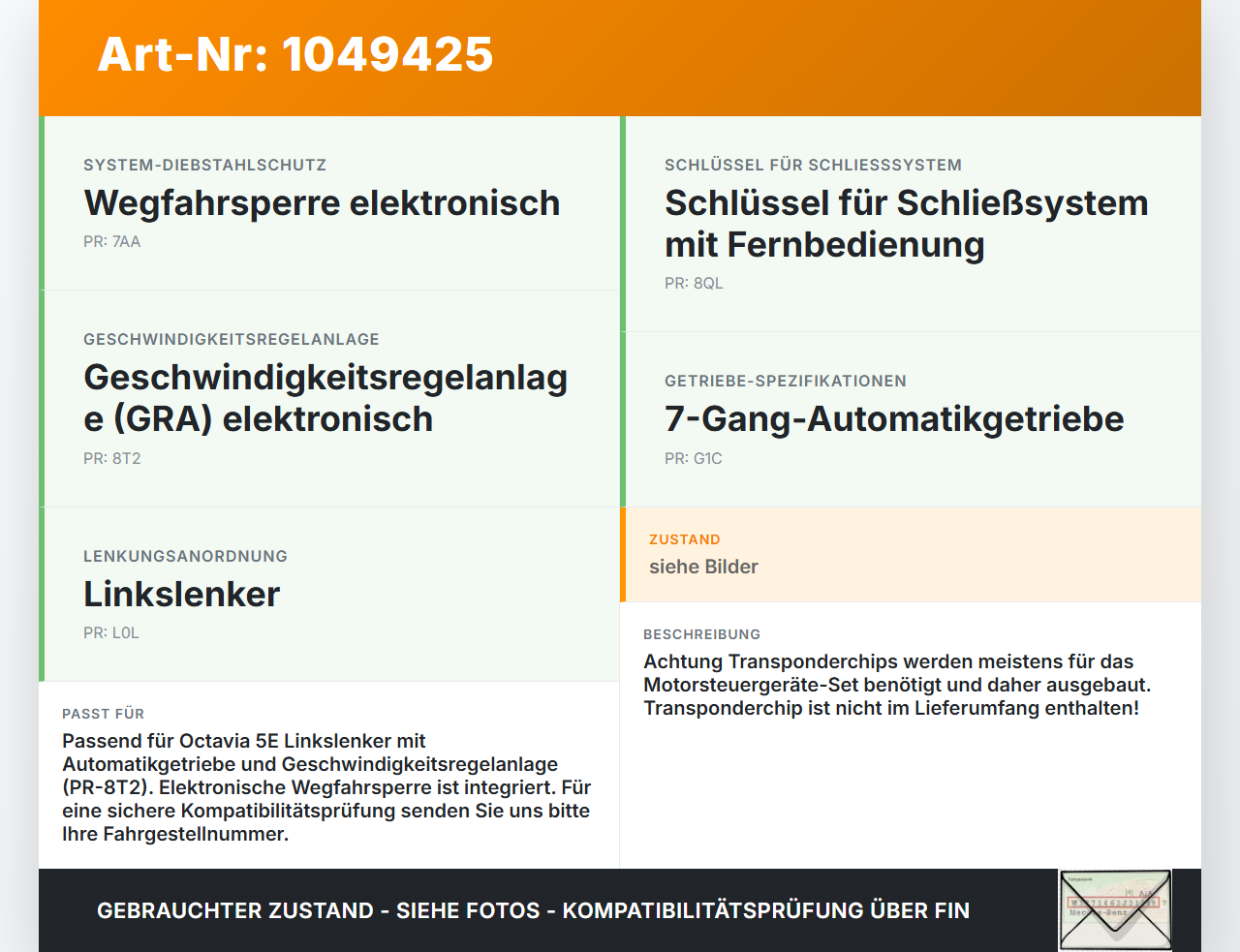 Skoda Octavia III 5E 12-17 Lenkradschloss Lenkradriegel Wegfahrsperre Skoda Octavia III 5E 12-17 04.12.2018... Vorschau 3