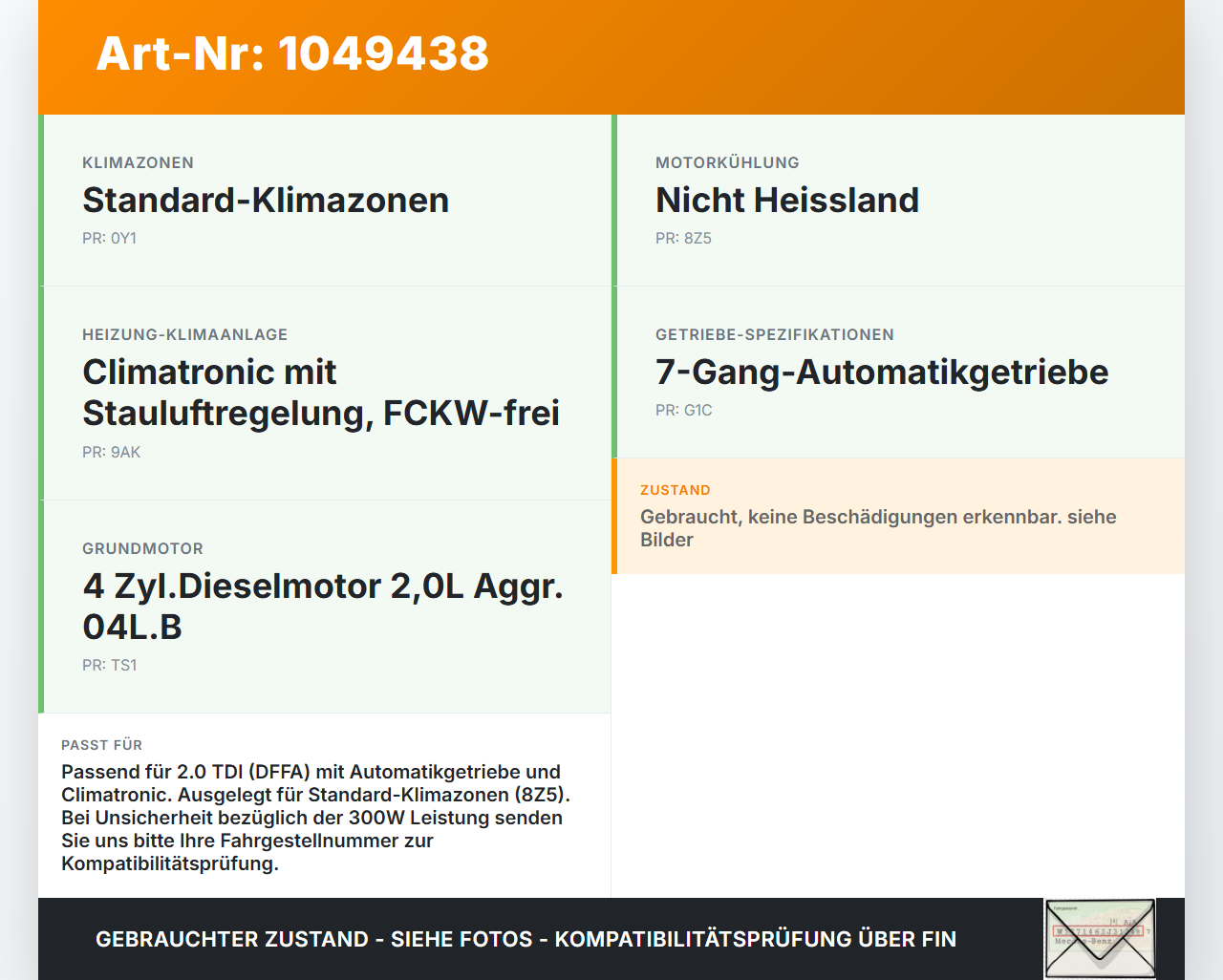 Skoda Octavia III 5E 12-17 TDI 2,0 110KW Lüfter Ventilator f. Kühler 300W Skoda Octavia III 5E 12-17 04.12.2018... Vorschau 3