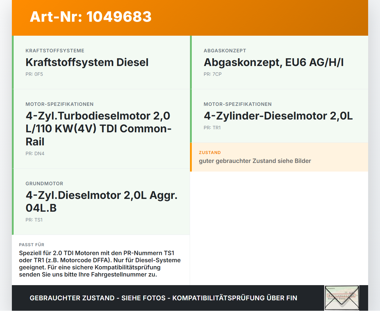 Skoda Octavia III 5E 12-17 TDI 2,0 110KW Hochdruck Leitung Kraftstoffleitung Skoda Octavia III 5E 12-17 04.12.2018... Vorschau 3