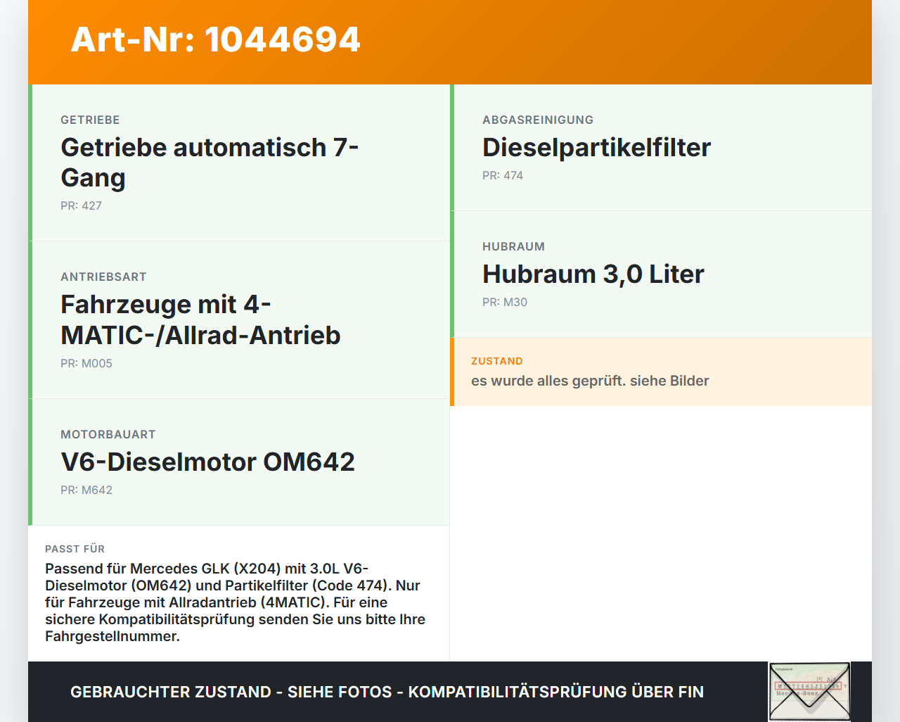 Mercedes X204 08-12 3.0 165KW 642961 Abgasregelventil Drosselklappenventil AGR Mercedes X204 08-12 04.12.2009... Vorschau 3