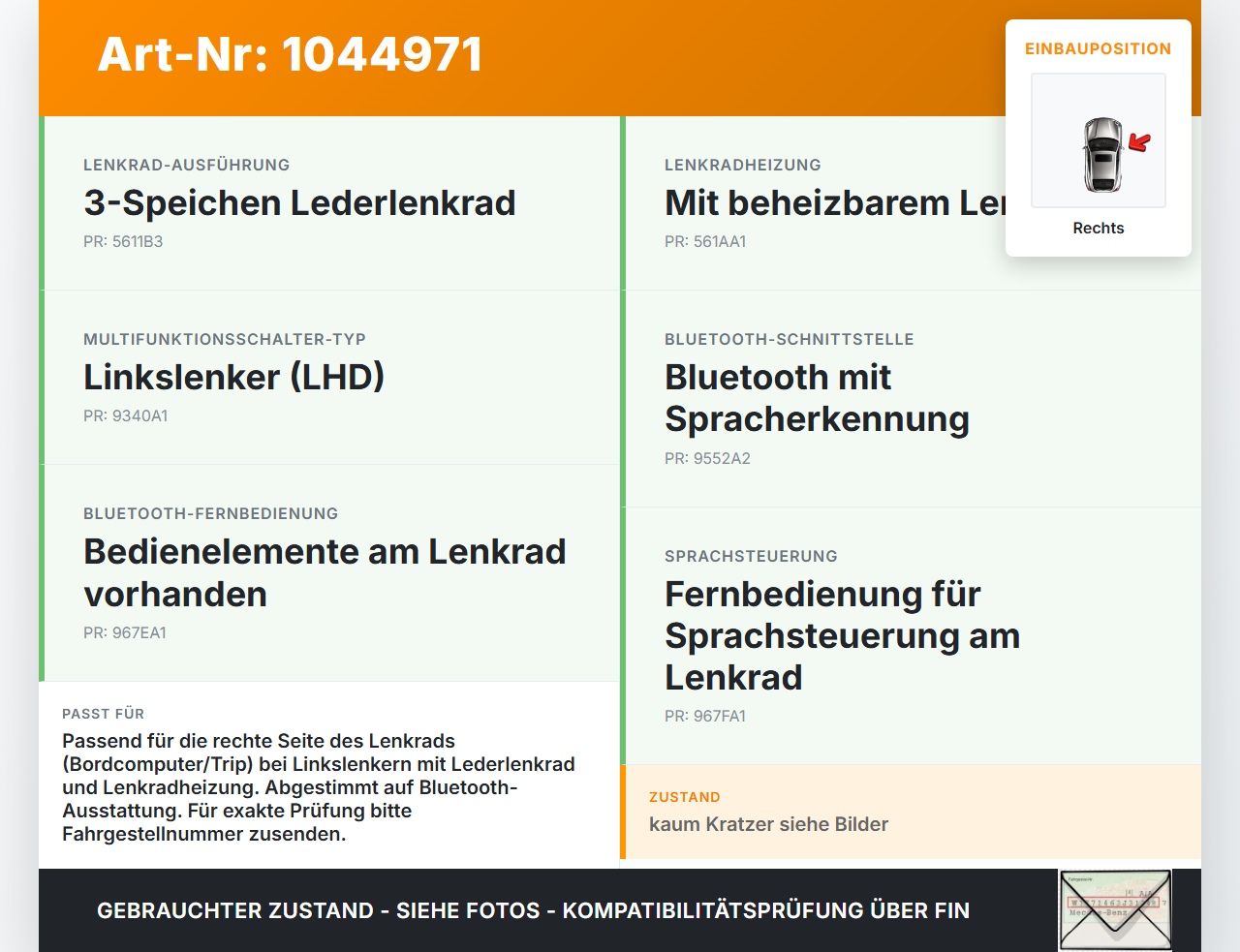 Kia Ceed JD 12-15 Lenkradschalter Multifunktionstasten Schalter für Lenkrad Rechts Kia Ceed JD 12-15 03.05.2013... Vorschau 3