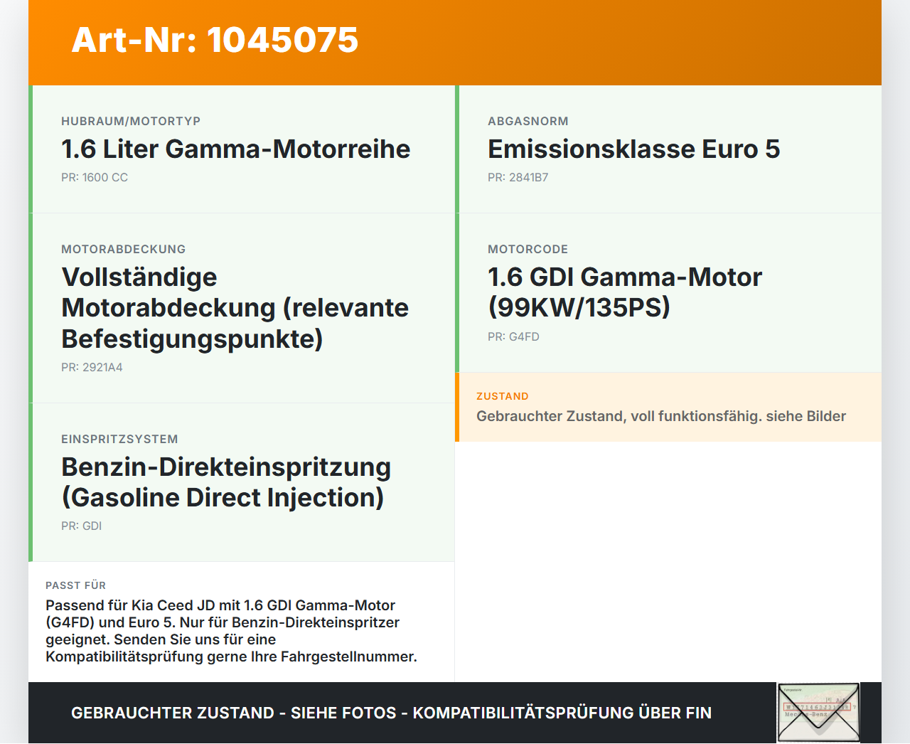 Kia Ceed JD 12-15 1,6 99KW G4FD Ansaugbrücke Ansaugkrümmer Kia Ceed JD 12-15 03.05.2013 gebraucht Vorschau 3