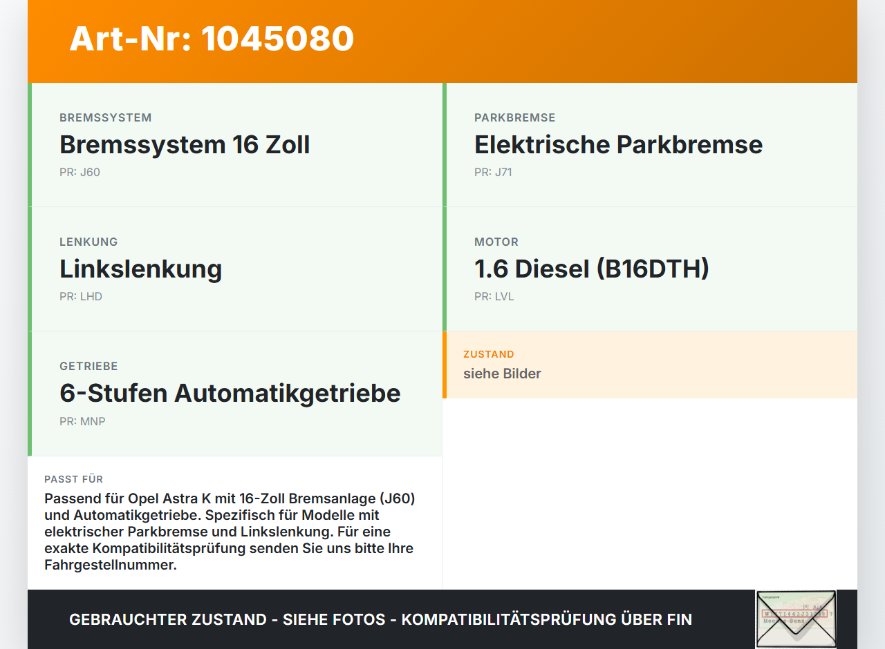 Opel Astra K B16 15-19 Hauptbremszylinder Bremszylinder Opel Astra K B16 15-19 07.06.2017 gebraucht Vorschau 3