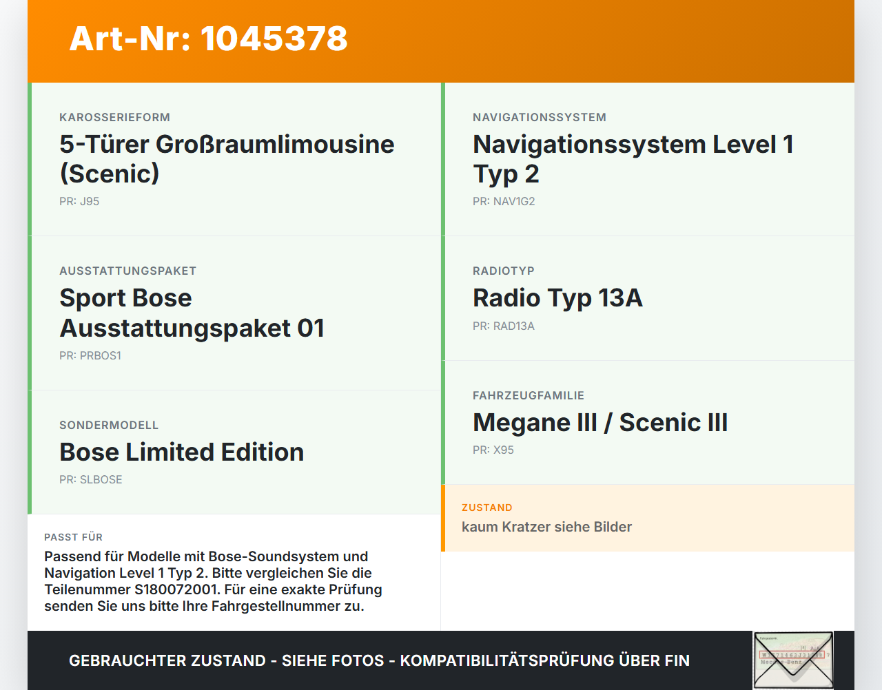 Renault Scenic III JZ 09-12 Steuergerät ECU Modul SG CBOX Renault Scenic III JZ 09-12 30.08.2011 280246043R... Vorschau 3