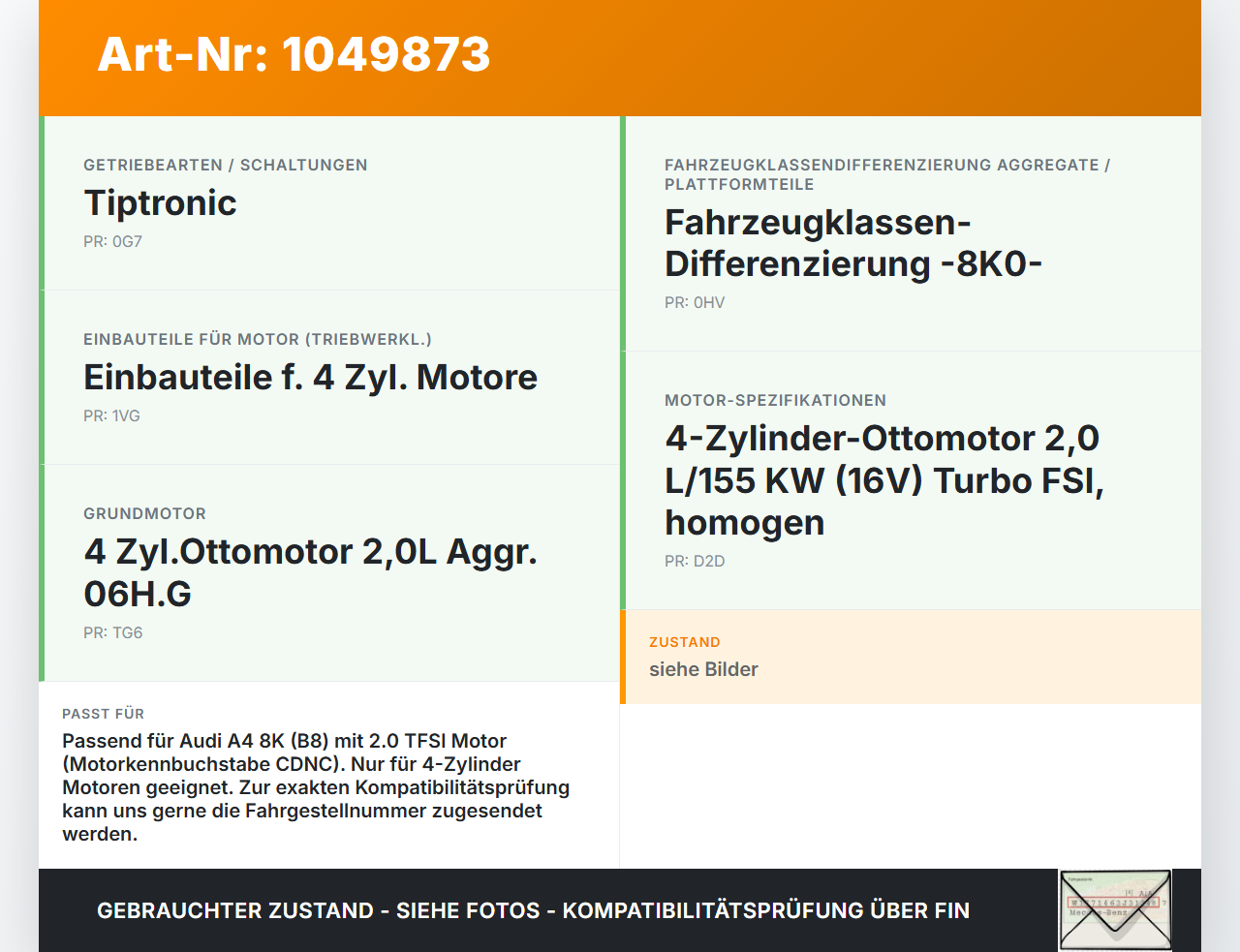 Audi A4 8K 07-11 2,0 155KW CDNC Oberteil Schwallblech für Ölwanne Motorwanne Audi A4 8K 07-11 08.06.2009... Vorschau 3