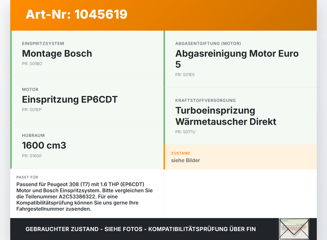 Peugeot 308 I CC 11-15 THP 1,6 115KW EP6CDT Drosselklappe Peugeot 308 I CC 11-15 20.04.2012 V760491880-01... Vorschau 3
