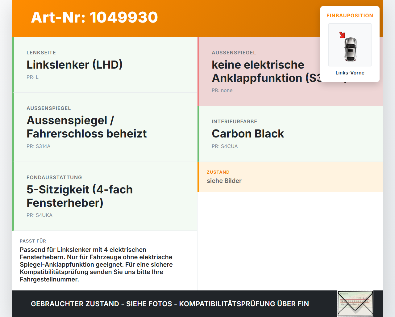 MINI Cooper S All4 R60 14-16 Fensterheberschalter Schalter Links Vorne MINI Cooper S All4 R60 14-16 30.03.2015... Vorschau 3