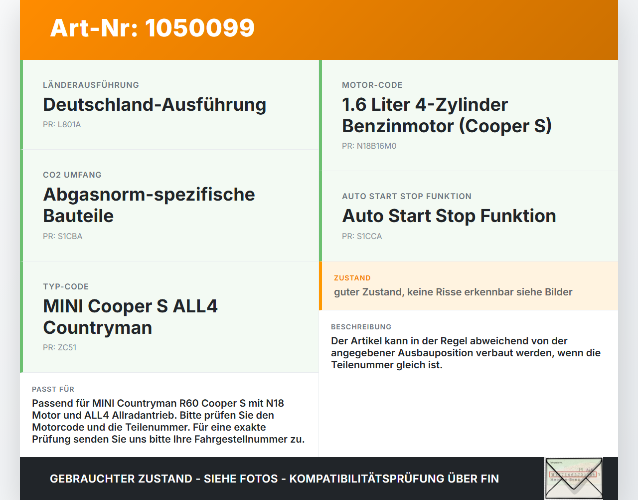 MINI Cooper S All4 R60 14-16 1,6 140KW Ansaugrohr Ladeluftschlauch Luftschlauch MINI Cooper S All4 R60 14-16... Vorschau 3