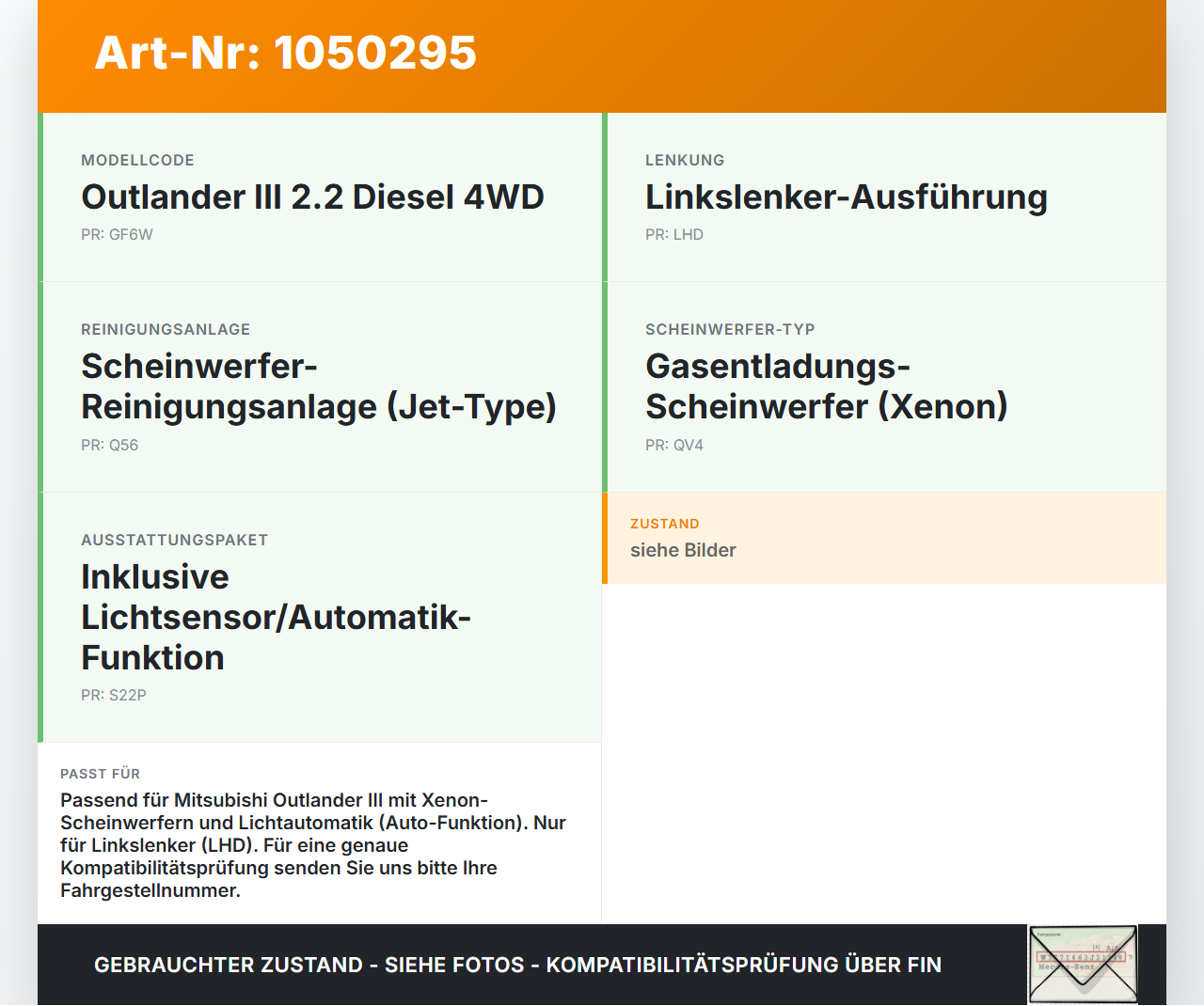 Mitsubishi Outlander III 15-18 Lenkstockschalter Lichtschalter Blinkerhebel Auto Mitsubishi Outlander III 15-18... Vorschau 3