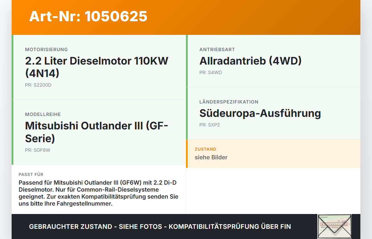 Mitsubishi Outlander III 15-18 2,2d 110KW Verteilerrohr für Hochdruck Verteiler Mitsubishi Outlander III 15-18... Vorschau 3