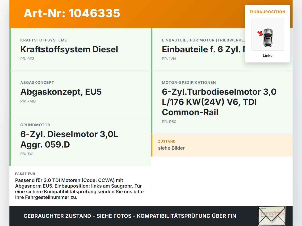Audi A5 8F Cabrio 09-12 Stellmotor Stellelement Drallklappen für Saugrohr Links Audi A5 8F Cabrio 09-12 25.08.2011... Vorschau 3