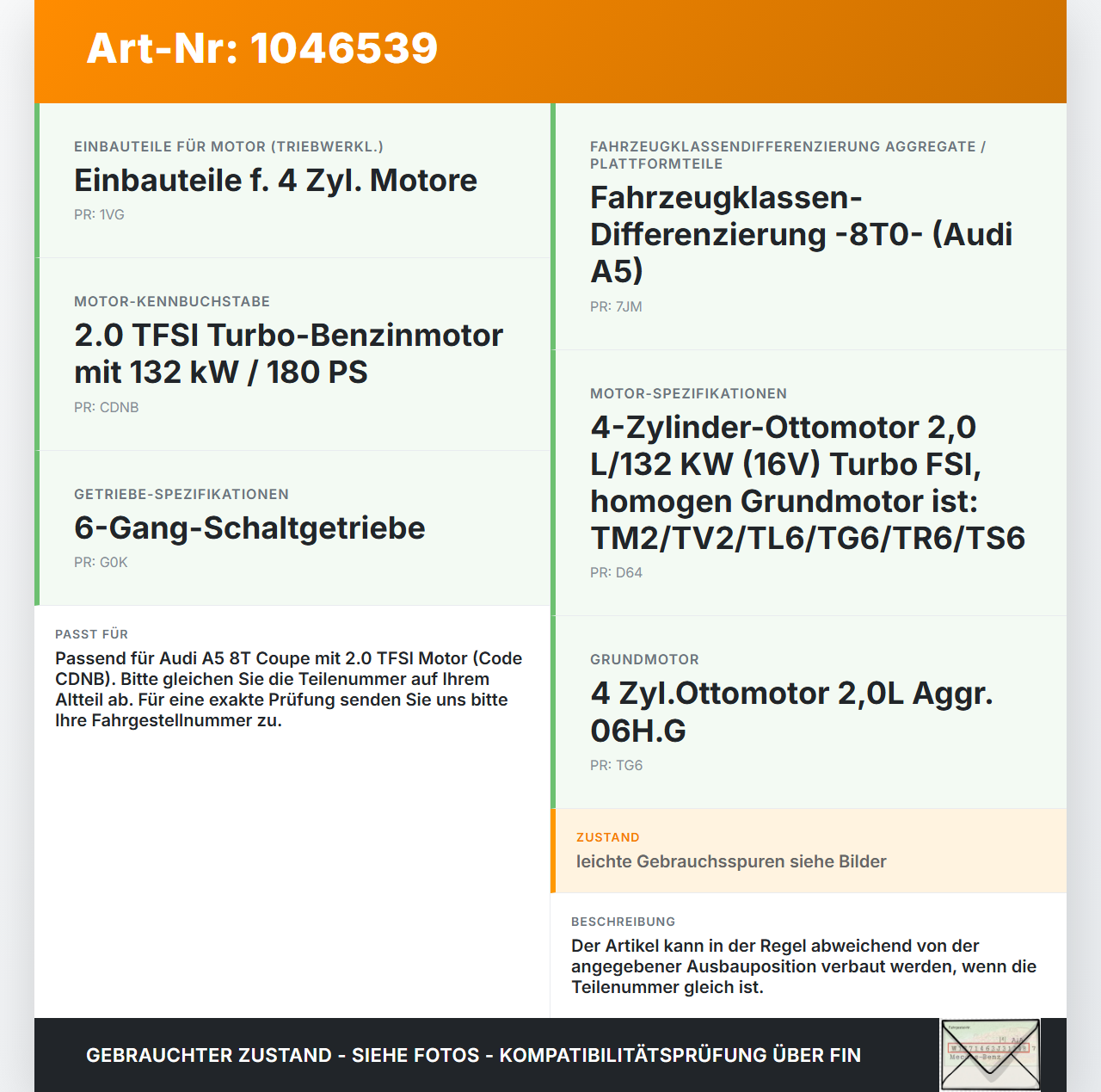 Audi A5 8T S-Line 07-12 2,0 132KW Ansaugrohr Ladeluftschlauch Luftschlauch Pos.1 Audi A5 8T S-Line 07-12 24.06.2009... Vorschau 3