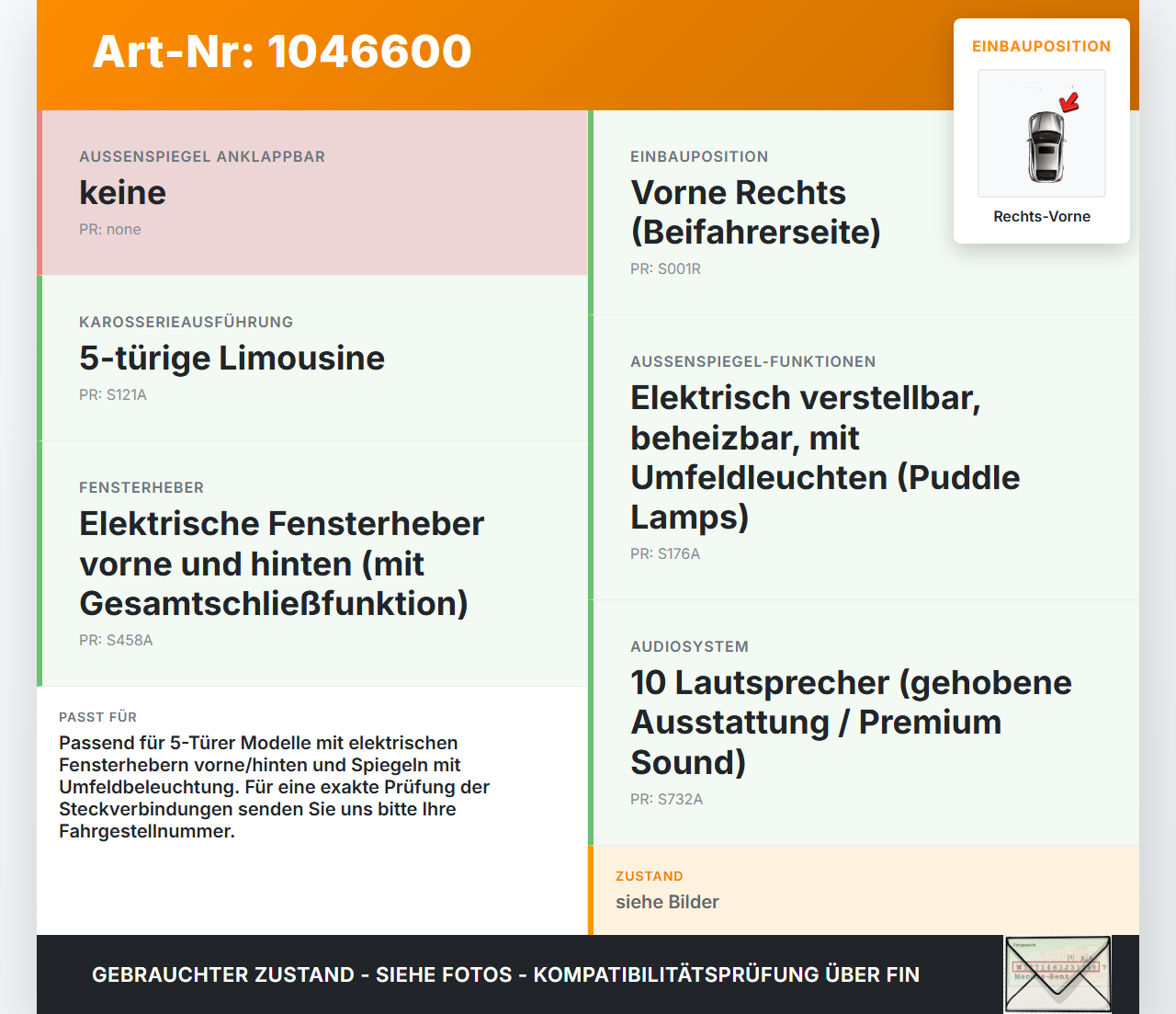 Ford Fiesta VII 17-21 5T Kabelbaum für Tür und Fensterheber Rechts Vorne Ford Fiesta VII 17-21 12.07.2017 gebraucht Vorschau 3