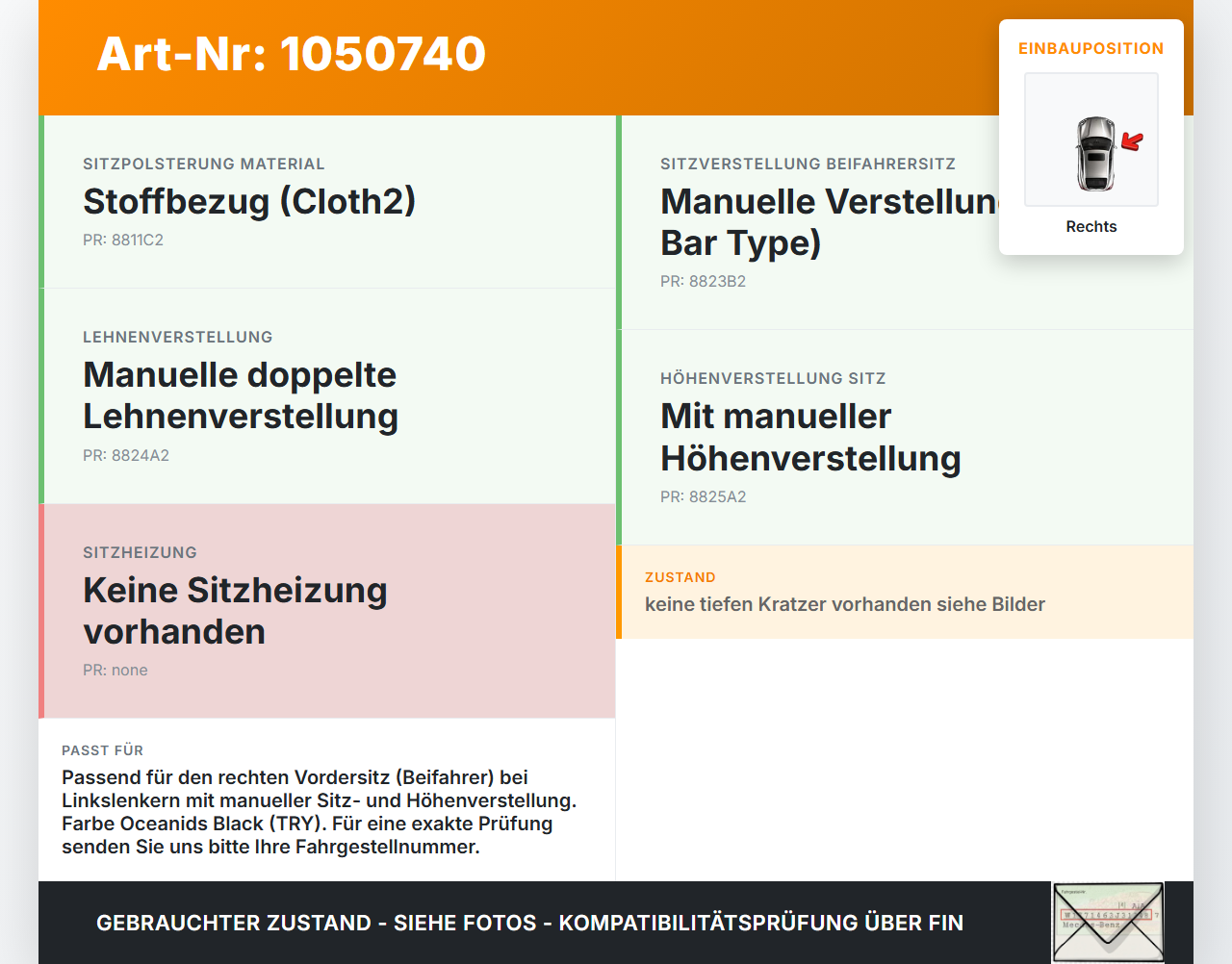Hyundai Kona OS 17-20 Blende Innen Seitenverkleidung für Sitz Rechts Hyundai Kona OS 17-20 03.08.2018 88292K4050TRY... Vorschau 3